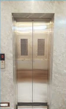 SS Center Opening Glass Door